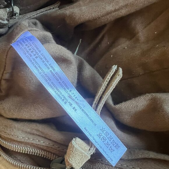 FREE PEOPLE MOHAVE MESSENGER DISTRESSED TAN BAG - Picture 7 of 7